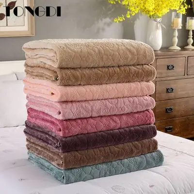 

TONGDI Baroque Knitting Woolen Soft Thickened Warm Berber Fleece Fannel Sheet Luxury Decor For Cover Sofa Bed Bedspread Winter