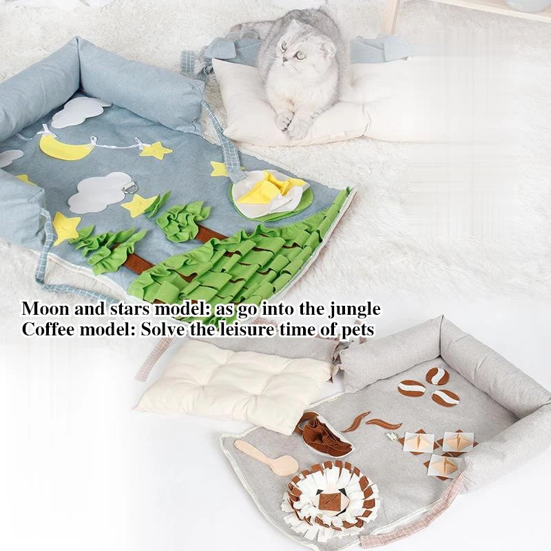 

Sofa cushions pet litter bit slow food toys cat sniffing resistant mat anti choke food to release energy training sofa cushion