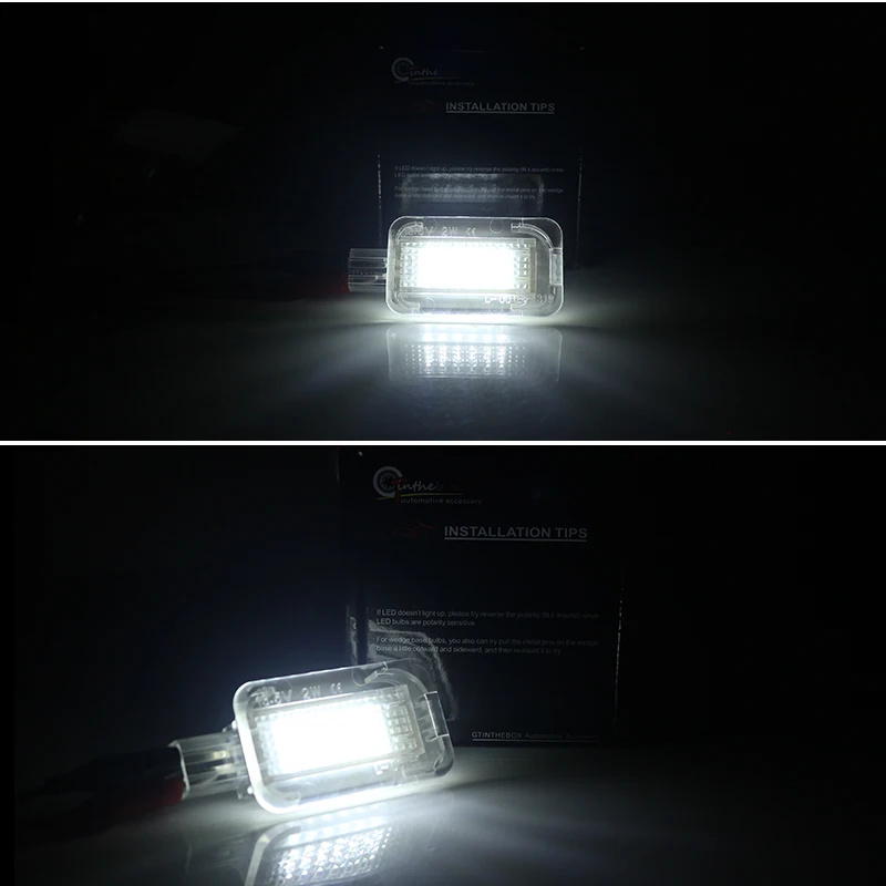 iJDM Super Bright High Power Xenon White Full LED Trunk Cargo Area Light Assembly For Honda Acura, Powered by 18-SMD LED Diodes