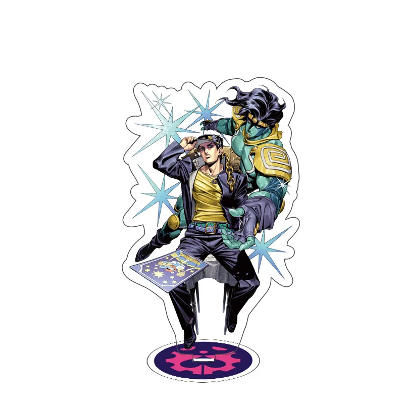 Nuovo 15CM Anime JoJo Bizarre Adventure supporto acrilico di grandi dimensioni figura modello portatarga Cake Topper animazione regali periferici