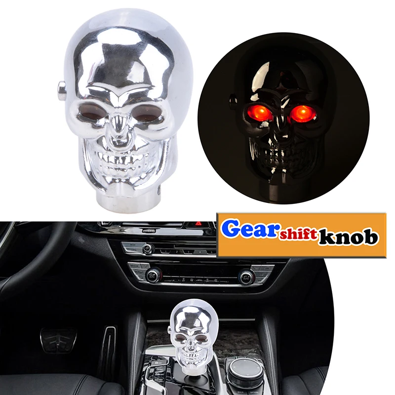 

Universal Manual Gear Shift Knob Skull Electro Optic Eye Shifter Lever Science Fiction Automobile Decorative Interior Parts