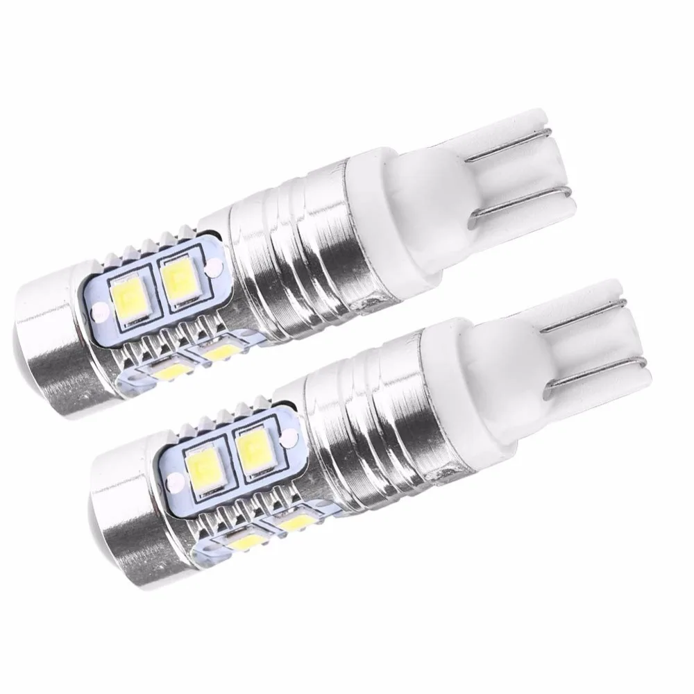 2 PCS 50 W T10 921 194 2825 W5W 10-CreeXBD Branco 6000k 50 W de Alta Potencia Projetor Lampadas LED de Backup Luzes Reversas