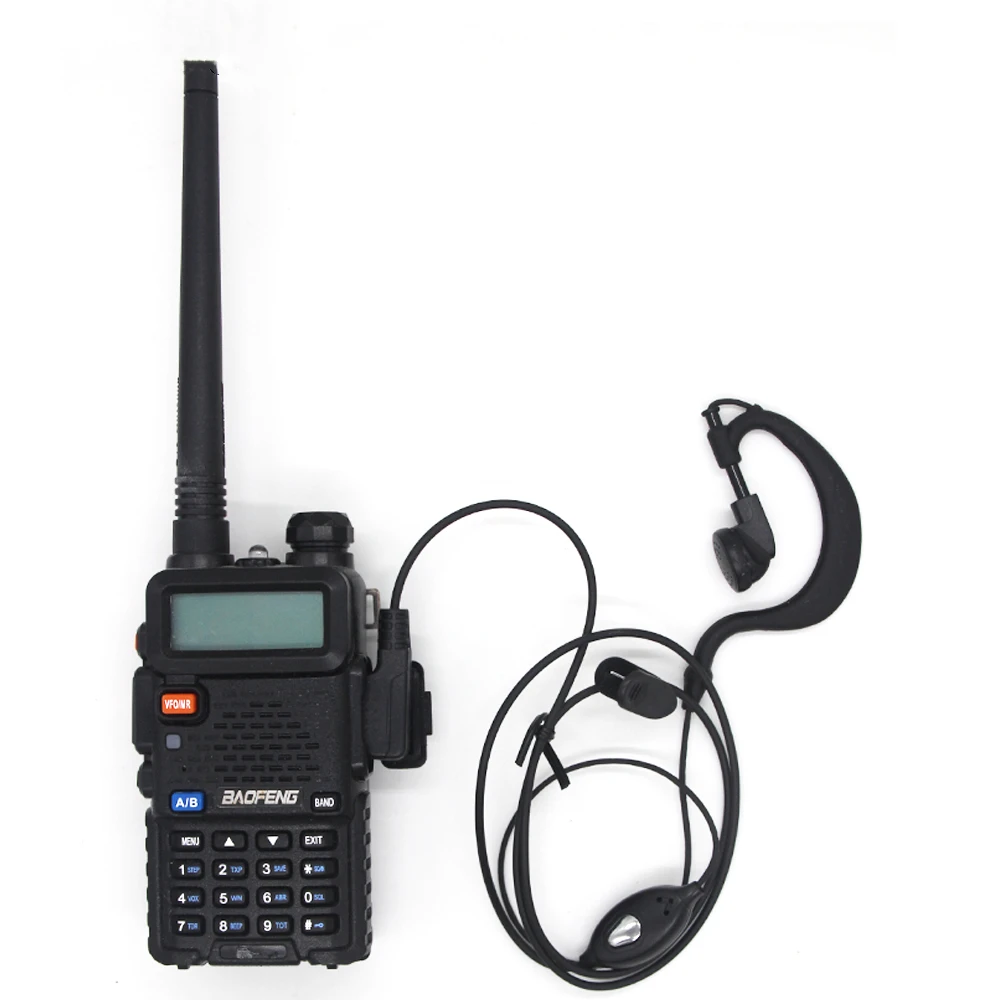 5Pcs Ptt Mic Kopfhörer Walkie Talkie Hörer Baofeng Headset für UV-5R UV-5RE UV-6R BF-888S ksun Kenwood CB Zwei Weg radio teile