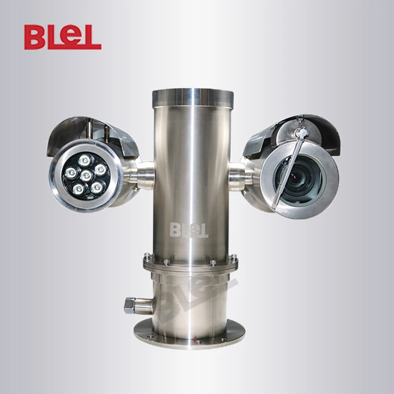 

Explosion proof PTZ IR cctv camera enclosure explosion Proof Positioning System housing with wiper