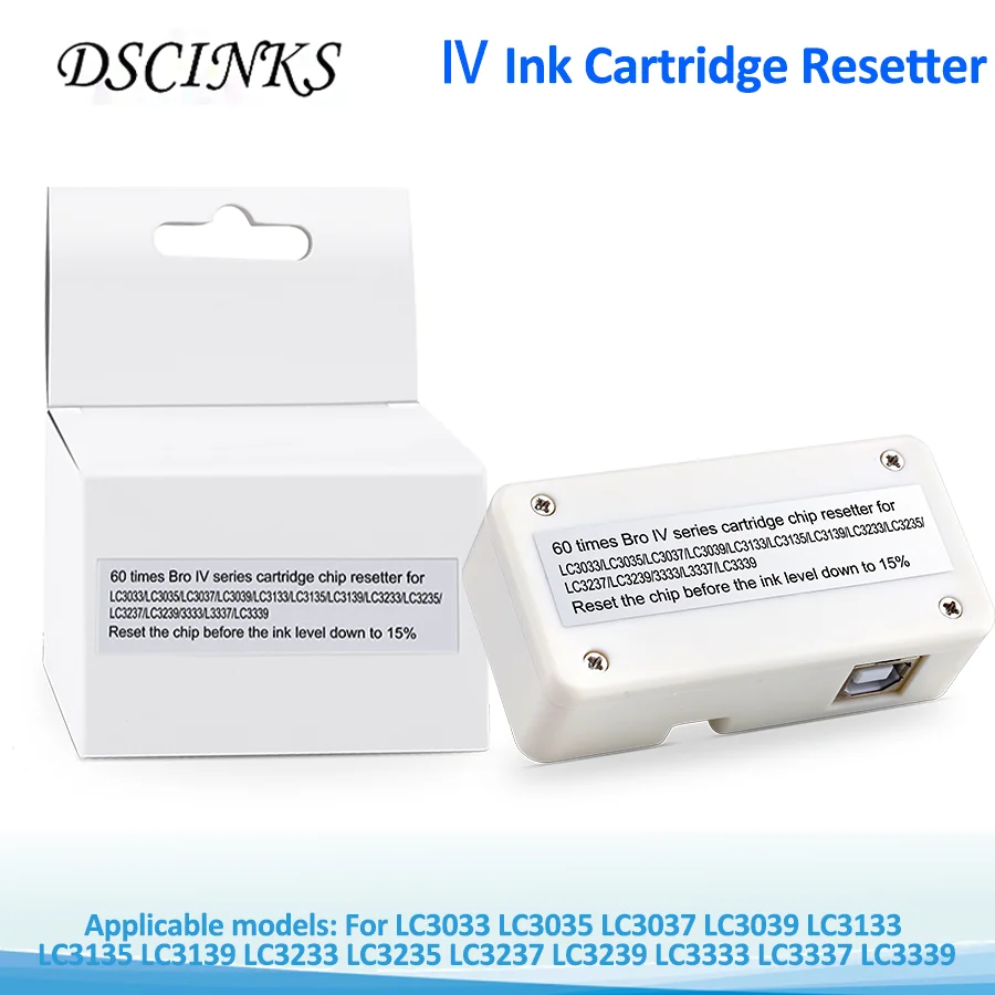 Free Shipping New Arrive For Brother IV four cartridge resetter Applicable LC3035 LC3037 LC3039 LC3133 LC3135 LC3139 Printers