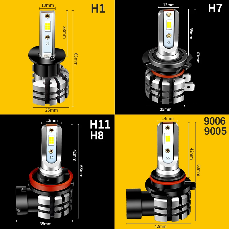 미니 쿠퍼용 LED 안개등 전구 램프 Canbus 오류 없음 H8, F55, F56, F54, 클럽맨 R55, F57 컨버터블 R57, R60, R58, R61, R59, 2 개