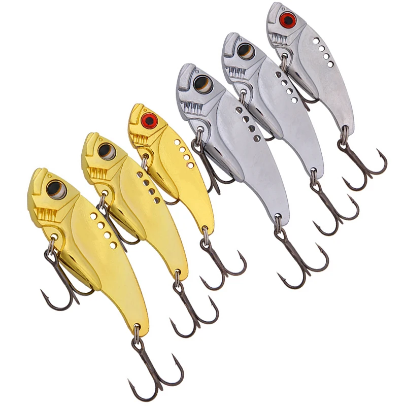 

1PC Metal VIB Fishing Lures 4/5/5.5cm 5.7/8.8/13.1g Sinking Hard Artificial Bait Wobblers swimbait Fishing Tackle Pesca Isca