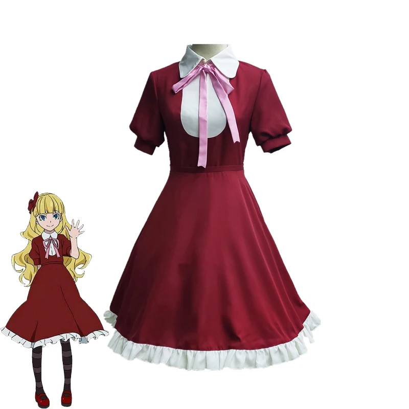 Costume Writer Stray Dogs Alice Cosplay Berry Red Retro Lolita Maid Dress Christmas Cosplay Customize T