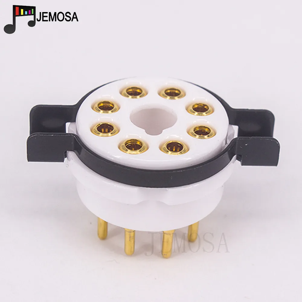 EIZZ Ceramic 8Pin Tube Socket For KT88 EL34 5AR4 6L6 6CA7 6SL7 6SN7 Vacuum Tube HIFI Audio Vintage Amplifier
