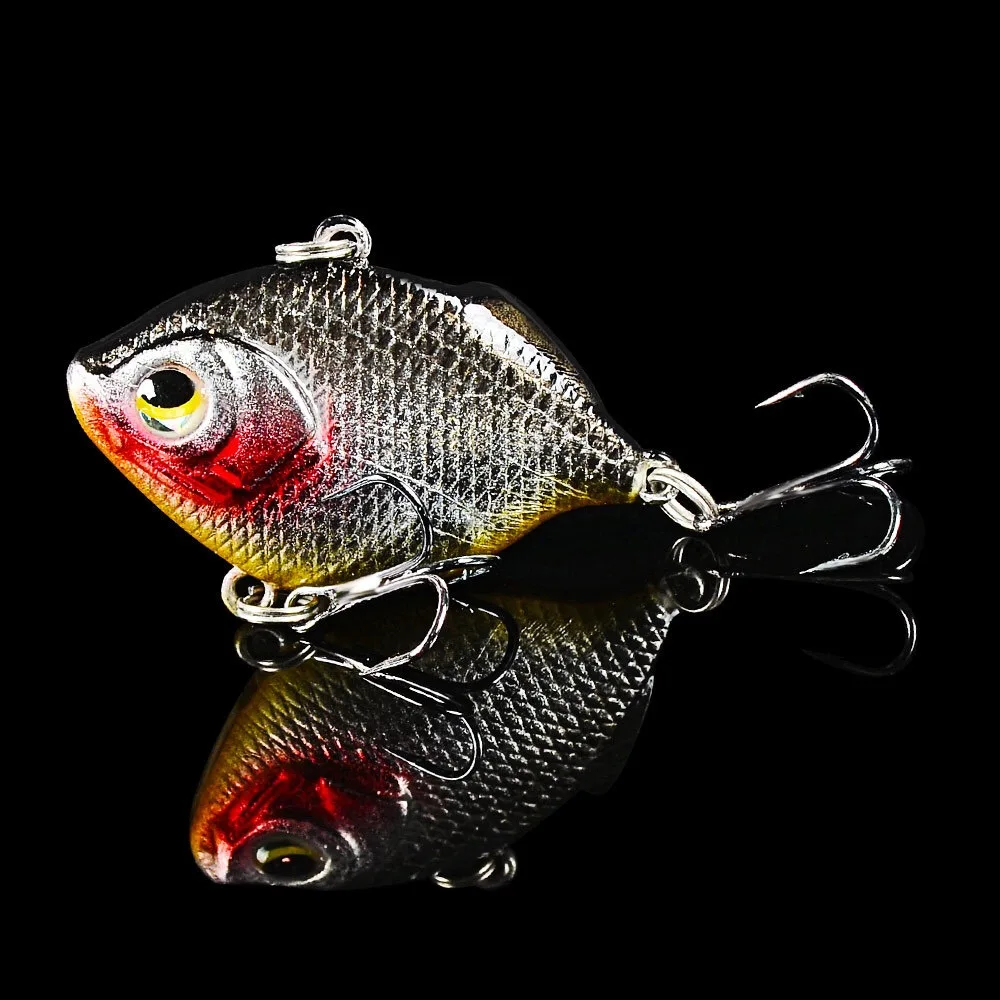 1 pz VIB vibrazione esca da pesca 4.5cm 8.5g affondamento Crankbait sott\'acqua inverno pesca sul ghiaccio artificiale esca dura esca luccio trota