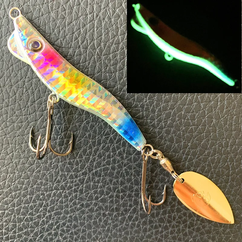Ufishing Metal Shrimp VIB Fishing Lure 1Pcs/Lot Spinnerbait 13g 19g 28g Jig Baits with 4D Eyes