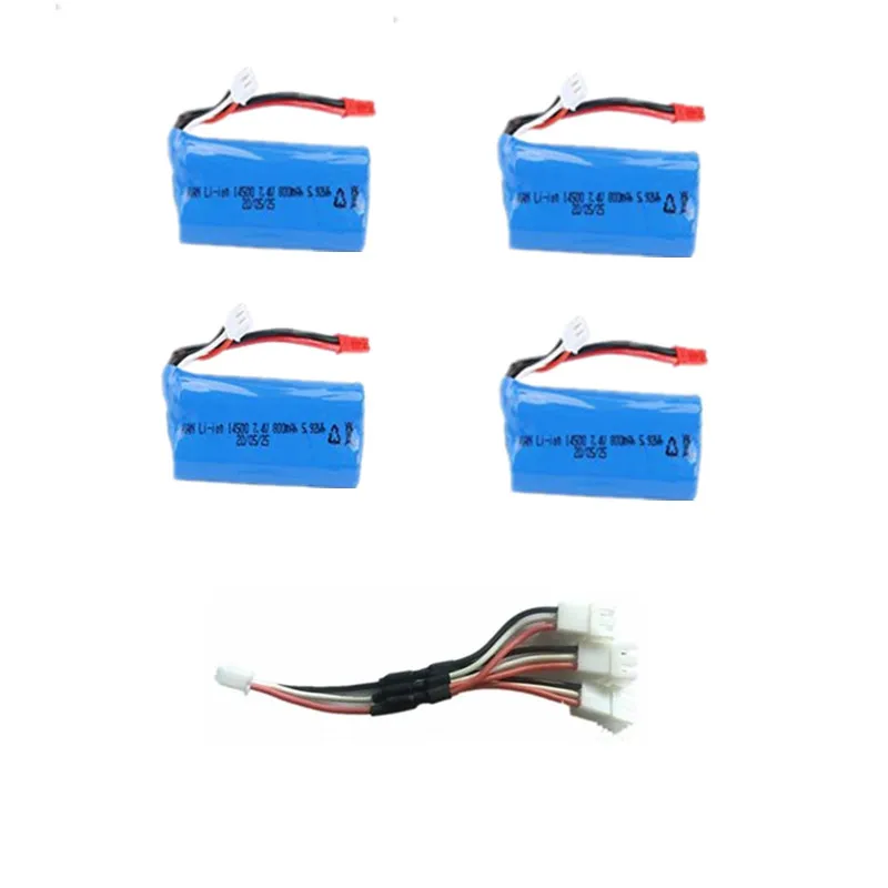 2188A 30KM/H 4WD Drifting Remote Control RC Car Spare Parts Accessories 7.4V 800mAh Battery/3-in-1 Charging Line