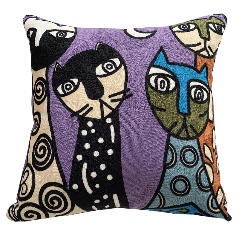 new style Cushion Cover Picasso Embroidered Decorative Throw Pillowcases Abstract Creative Decoration For Home Sofa Car Covers