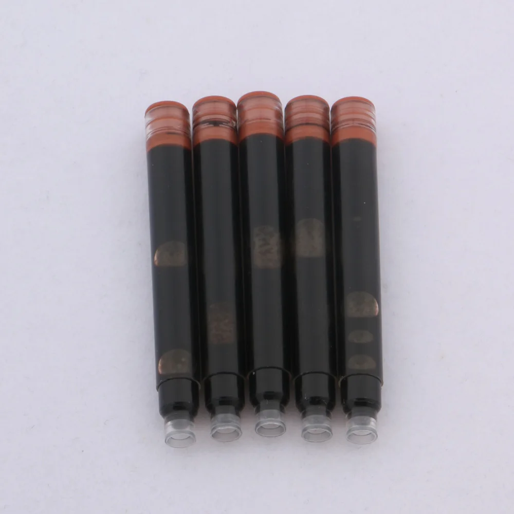 25pcs Brown Fountain Pen Ink refill Converter Pump Cartridges Pen refill