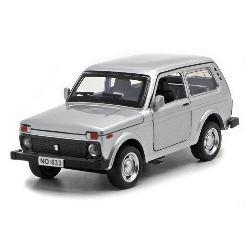 diecast lada niva toys model car with sound light and pull back function