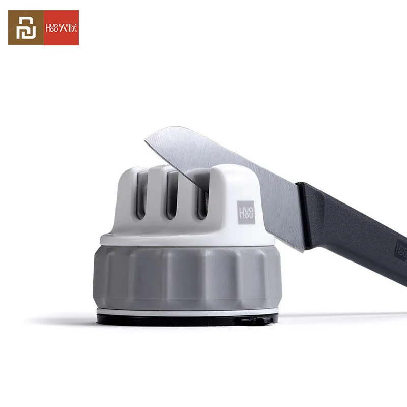 Youpin Huohou-مبراة سكاكين صغيرة للشحذ ، عجلة ثلاثية ، شفط فائق ، أداة شحذ