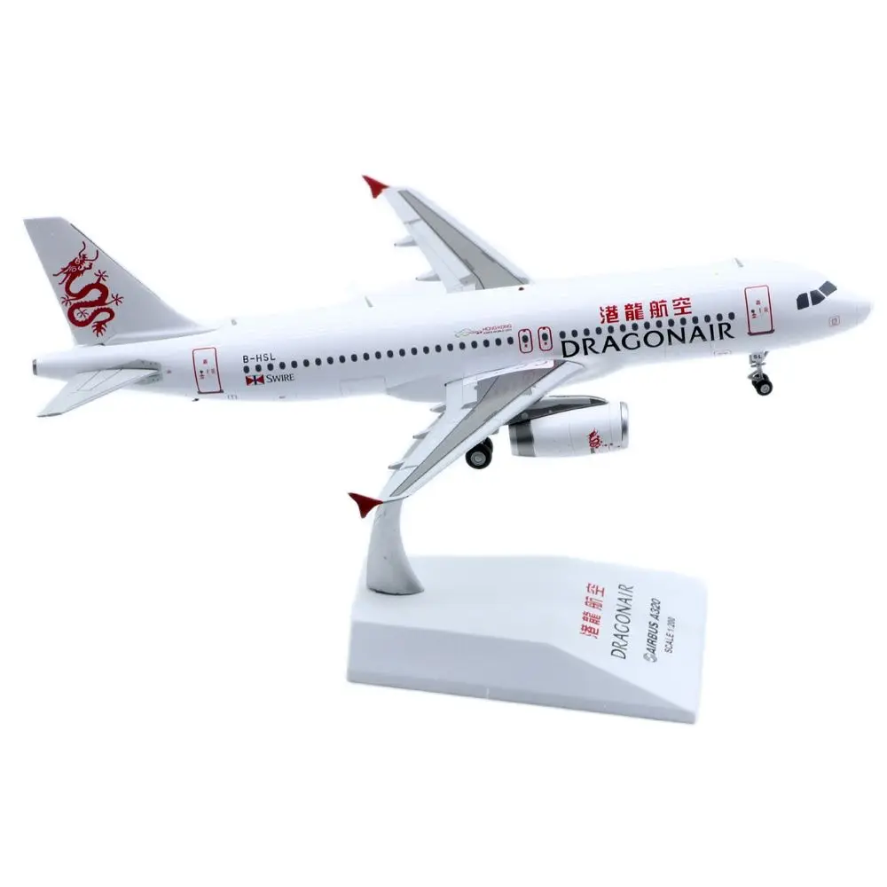 1:200 Alloy Collectible Plane JC Wings EW2320008 Dragonair Airbus A320 Diecast Aircraft Jet Model Reg#B-HSL With Stand