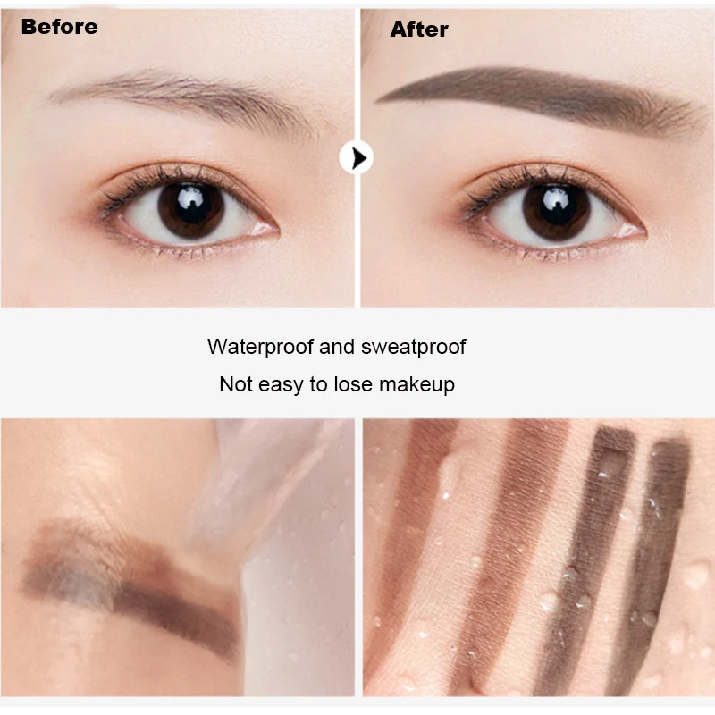 Eyebrow Powder Stamp Tint Stencil Eyebrow Enhancers Cosmetics Professional Makeup Waterproof One Step Brow Stamp Shaping Kit
