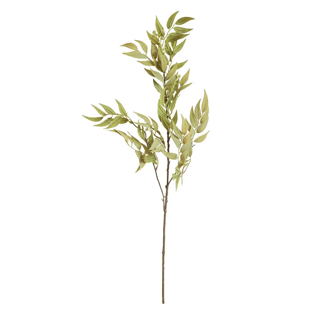 INS Bamboo Leaf long Branch Artificial leaves silk Flowers apartment decorating Wedding farmhouse home decor fake plants willow