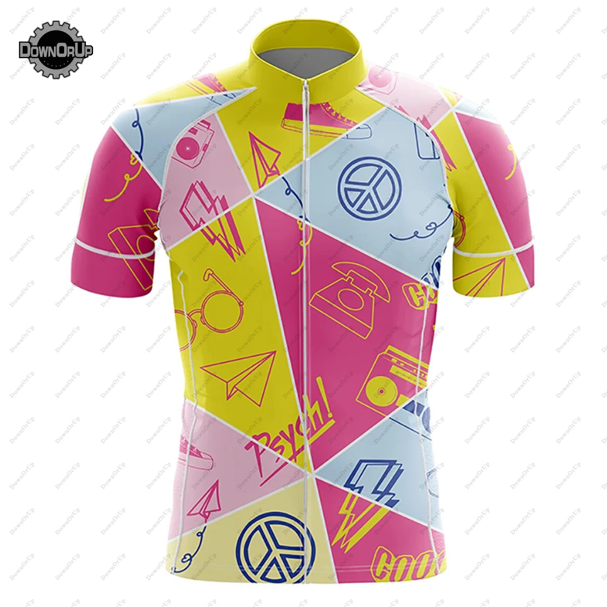 Comic Men\'s Cycling Jersey Short Sleeve Bicycle Clothing Breathable Three Style Cycling Shirt Can Choose Cycling Equipment