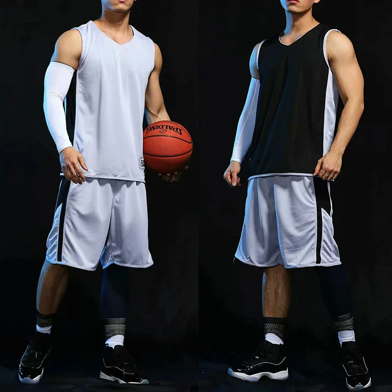 

Reversible Basketball Jerseys Men Double-side Basketball Jersey Custom Youth sports Uniforms Breathable Team Training suits