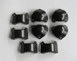 8 Pack Plastic Front Rear Black Plastic Guitar AMP Amplifier Cabinet Corner With Screws For Marshall