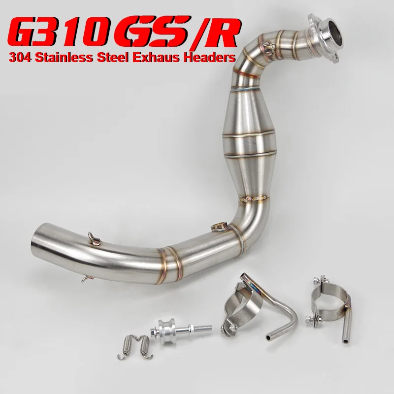 

G310GS G310R Slip-on Motorcycle Exhaust Headers Escape Front Link Pipe Elbow 51mm Stainless steel for BMW G310GS G310R 2017 2018