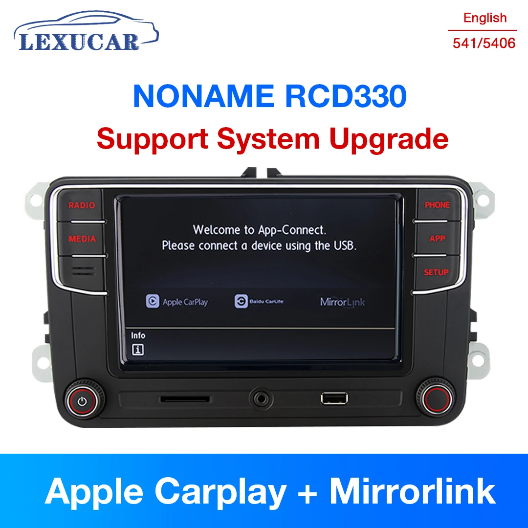 

Noname RCD330 Plus Carplay Car Radio MirrorLink 6.5" MIB RCD330G 6RD035187B RCD510 for VW Golf 5 6 Jetta CC Tiguan Passat Polo