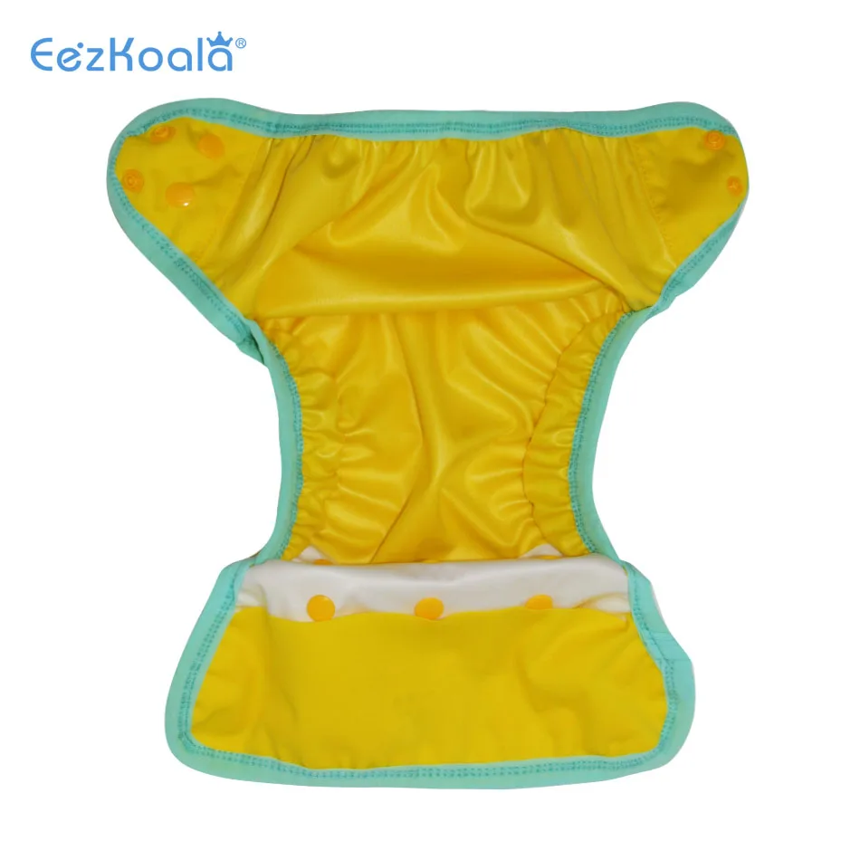 EezKoala-cubierta de pañal de tela ecológica para bebé, cubierta Flexible y lavable, estirada, colorida