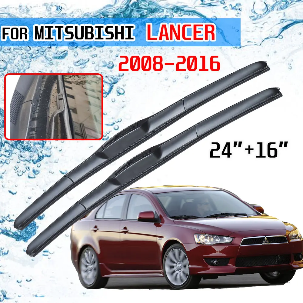 For Mitsubishi Lancer 2008 2009 2010 2011 2012 2013 2014 2015 2016 Ralliart EVO X Galant Accessories Front Car Wiper Blade