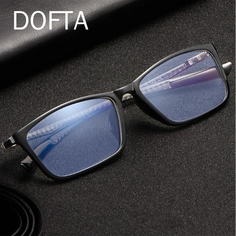 DOFTA Myopia Glasses Frame Men Ultralight Carbon Fiber Square Optical Eyeglasses Frame Women Male Prescription Eye Glasses 5271