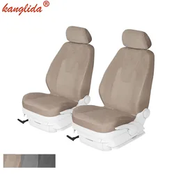 KANGLIDA Front Car Seat Cover Seat Protector for Car Seat With Airbag Fit for Most Universal Auto Model Black Gray Beige Color