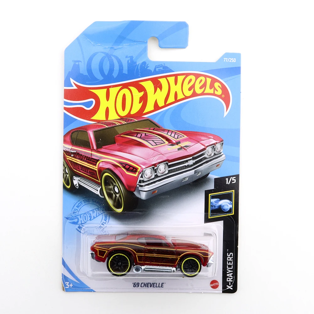 2020-15 2021-77 Original Hot Wheels Mini Alloy Coupe 69 CHEVELLE 1/64 Metal Diecast Model Car Kids Toys Gift