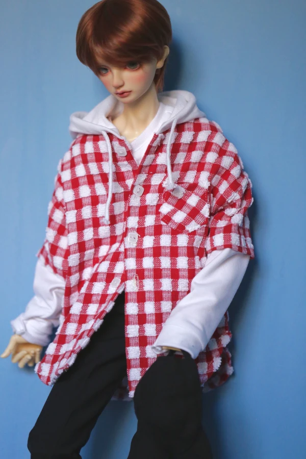 1/4 1/3 Schaal Bjd Accessoires Pop Kleding Hooded Vest Jas Voor Bjd/Sd Msd SD13 SD17 Ssdf Oom. Pop Niet Inbegrepen C0858