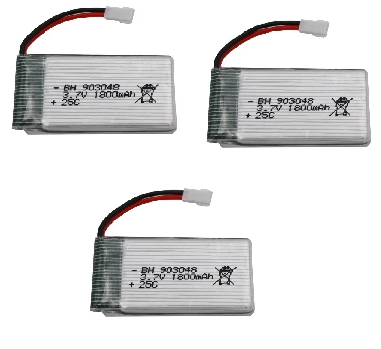 3.7V 1800mAh Lipo Battery For KY601S RC Quadcopter Toys Accessories Spare Parts lipo Battery 3.7v 1800 mah 903048 lipo batteries