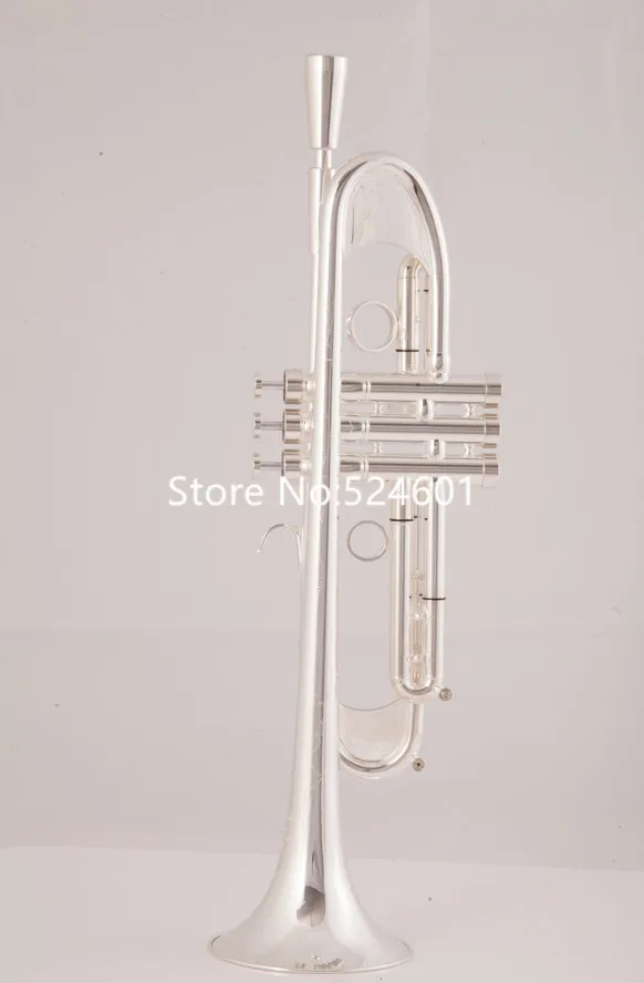 Falling Tune Bb Trumpet TR-305GS sliver Plated Musical International musical instrument with All accessories