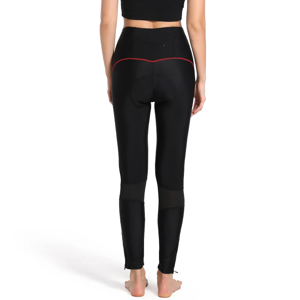 WOSAWE-Pantalon de cyclisme pour femme, legging rembourré avec coussretours en gel, pour VTT, vélo de route, surintendant