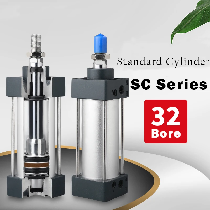 SC Series  Cylinder  Standard Air  32/40/50/63/80mm Bore 25/50/75/100/125/150/175/200/250mm Stroke