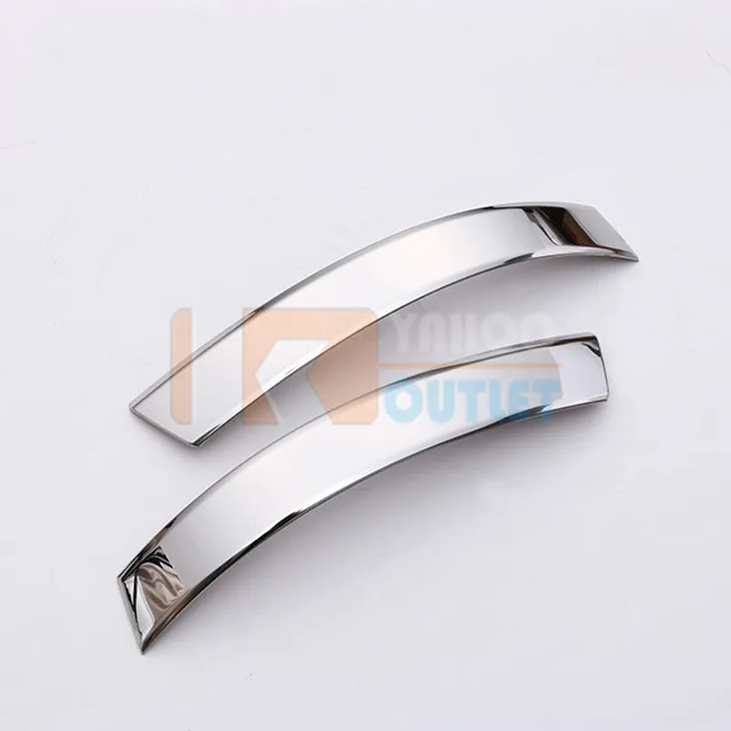 2PCS Stainless Steel Car Head Light Trim for TOYOTA VOXY 70 Automobiles Stickers Styling Exterior Parts