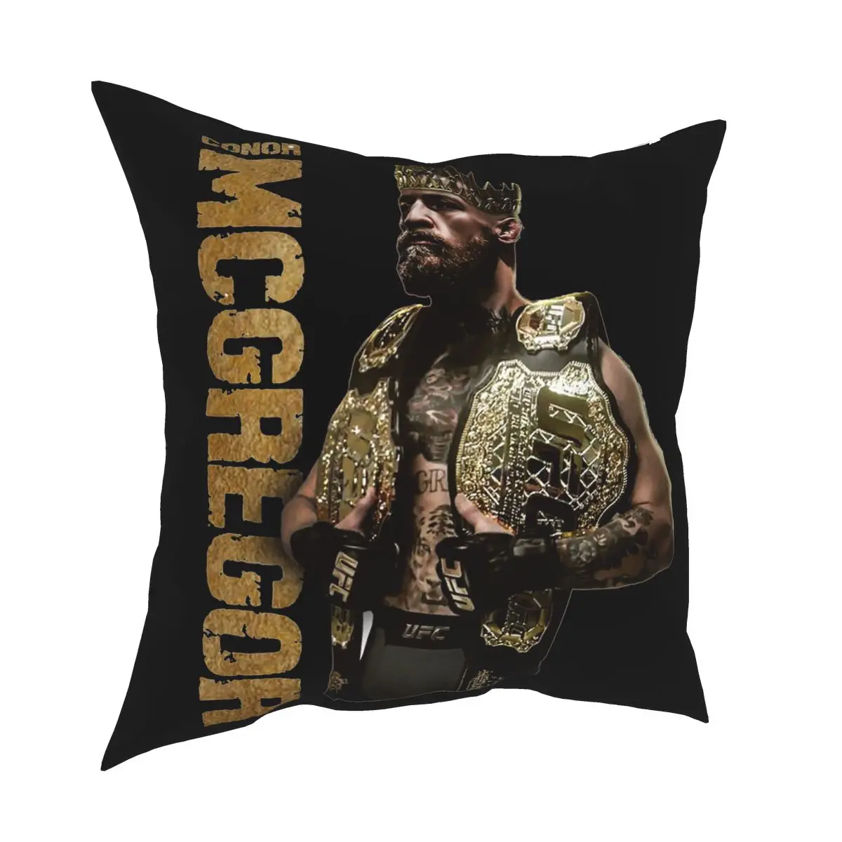 The King Of Conor McGregor MMA Notorious Pillow Cover Home Decorative Cushion Cover Throw Pillow for Sofa Polyester Printed