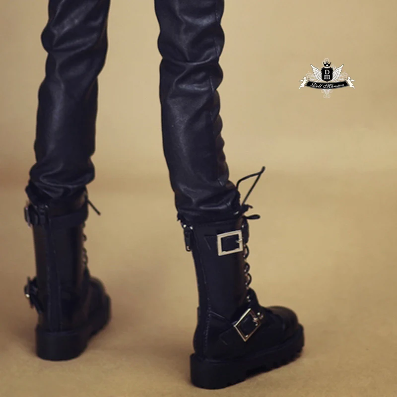 1/4 BJD Shoes MSD Punk Military Boots Supper Dollfie DREAM MID DK LUTS SOOM DOD Dollmore Luts AOD DZ AF