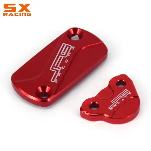 Imagen 2 del producto Para HONDA CR 125R 250R CRF 150R 250R 250X 450R 450X 250RX 250F 02-22 motocicleta CNC cubierta de tapa de depósito de líquido de frenos delantero trasero