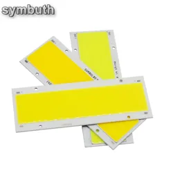 Symbuth-Panel de luz LED COB, fuente de luz de 12V, entrada de CC, 140x50mm, blanco frío Natural cálido, tira de Led de alto brillo para lámpara Led DIY