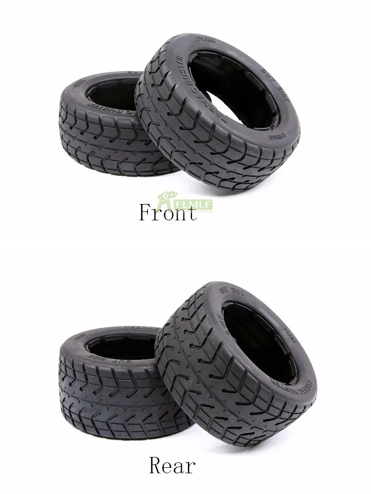 

5B Road Tires Thicker Tarmac Buster Tires Skin -Front or Rear Fit for 1/5 HPI ROVAN KM BAJA 5B SS