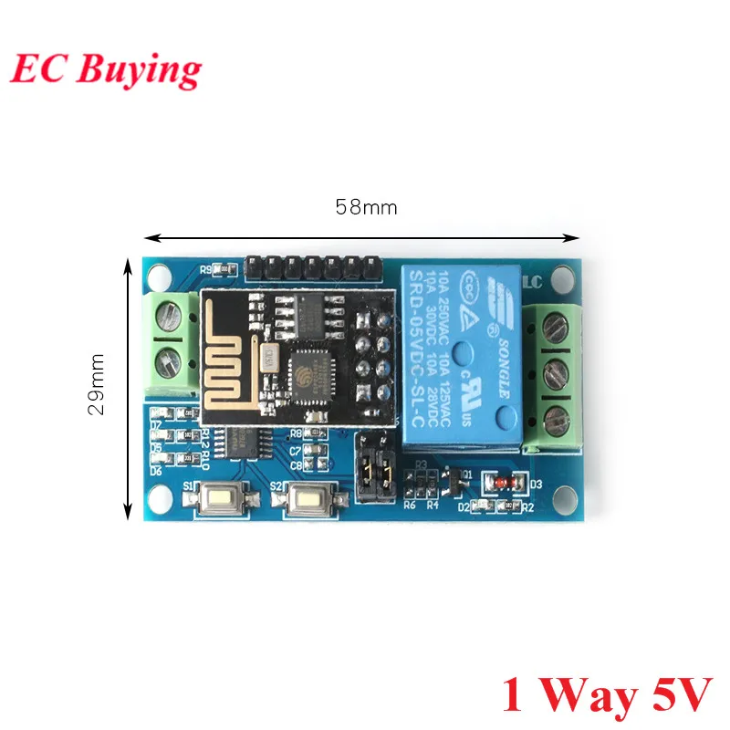 ESP8266 ESP-01 5V 12V 1 2 4 Way WiFi Relay Module Things Smart Home Remote Control Switch ESP01 WIFI Wireless Module Phone APP