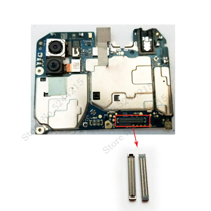 10pcs/lot For Samsung Galaxy A01 A015 LCD Display Screen FPC Connector On Board On Flex Cable 60 pin