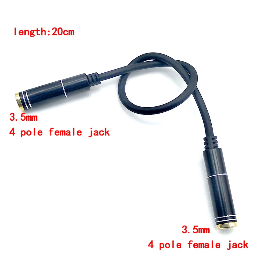 2pcs Stereo 3.5mm 3 pole to 3pole 1/8\