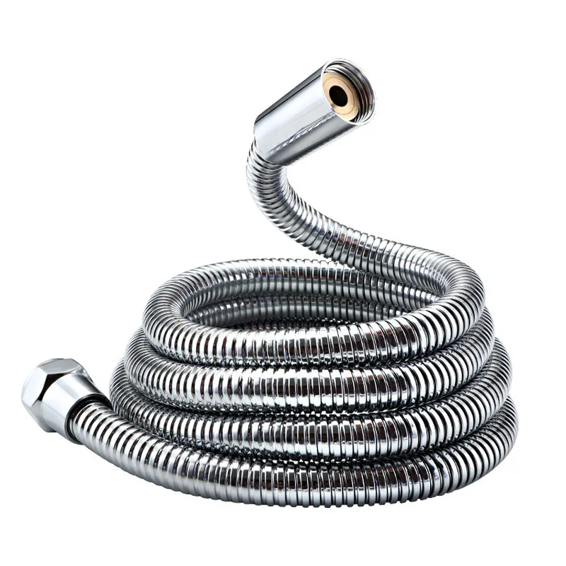 1.65 Meters stainless steel corrugated hose G1/2 Thread shower head pipe flexible stretch plumbing Bathroom accessories