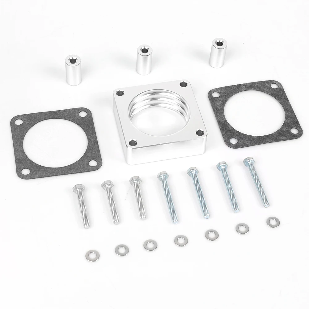 Throttle Body Spacer For 91-06 Jeep Wrangler TJ YJ Cherokee XJ 2.5L/4.0L Engine Gas MJ w/ Gasket 1