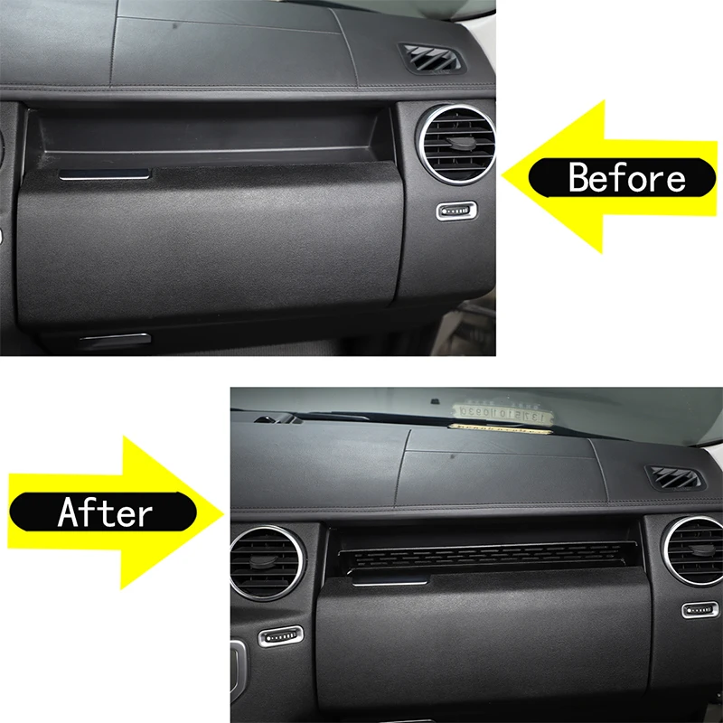 For Land Rover Discovery 4 2010-2016 Black Car Glove Box Storage Divider Multi-Function Storage Finishing Compartment Accessory